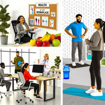 instagram post size image of health in the workplace